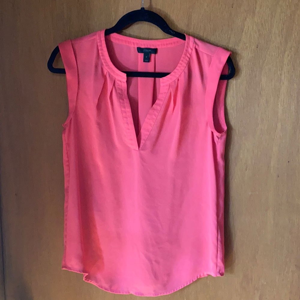 J. Crew Size 2 Pink Sheer Top